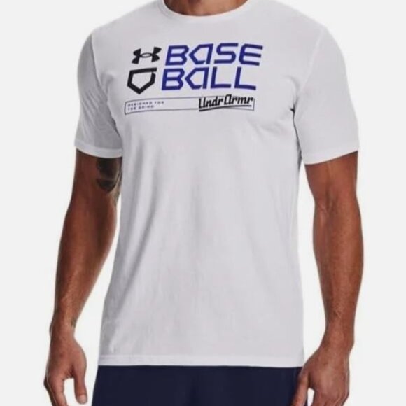 Mens Under Armour Baseball Tee - Picture 1 of 4